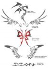 Angel wings tattoos image pic design